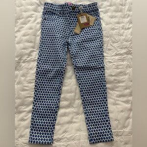 NWT Joules Girls Blue and White Polka Dot Jeans - Size 6